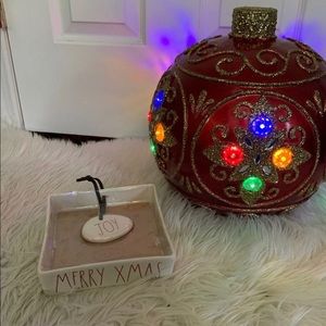 Rae Dunn holiday napkin holder, ornament